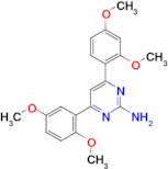 4-(2,4-dimethoxyphenyl)-6-(2,5-dimethoxyphenyl)pyrimidin-2-amine