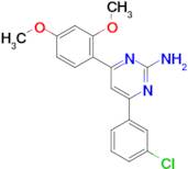 4-(3-chlorophenyl)-6-(2,4-dimethoxyphenyl)pyrimidin-2-amine