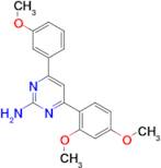 4-(2,4-dimethoxyphenyl)-6-(3-methoxyphenyl)pyrimidin-2-amine