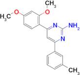 4-(2,4-dimethoxyphenyl)-6-(3-methylphenyl)pyrimidin-2-amine