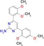 4-(2,3-dimethoxyphenyl)-6-(2,4-dimethoxyphenyl)pyrimidin-2-amine