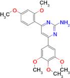 4-(2,4-dimethoxyphenyl)-6-(3,4,5-trimethoxyphenyl)pyrimidin-2-amine