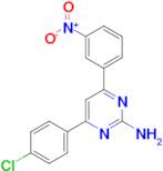 4-(4-chlorophenyl)-6-(3-nitrophenyl)pyrimidin-2-amine