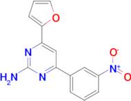 4-(furan-2-yl)-6-(3-nitrophenyl)pyrimidin-2-amine