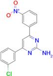 4-(3-chlorophenyl)-6-(3-nitrophenyl)pyrimidin-2-amine