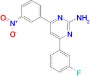 4-(3-fluorophenyl)-6-(3-nitrophenyl)pyrimidin-2-amine