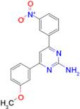 4-(3-methoxyphenyl)-6-(3-nitrophenyl)pyrimidin-2-amine