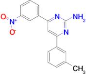 4-(3-methylphenyl)-6-(3-nitrophenyl)pyrimidin-2-amine