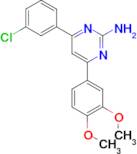 4-(3-chlorophenyl)-6-(3,4-dimethoxyphenyl)pyrimidin-2-amine