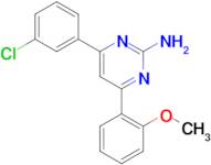 4-(3-chlorophenyl)-6-(2-methoxyphenyl)pyrimidin-2-amine