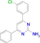 4-(3-chlorophenyl)-6-phenylpyrimidin-2-amine