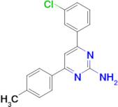 4-(3-chlorophenyl)-6-(4-methylphenyl)pyrimidin-2-amine