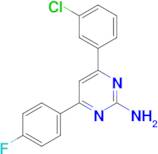 4-(3-chlorophenyl)-6-(4-fluorophenyl)pyrimidin-2-amine