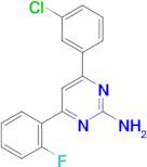 4-(3-chlorophenyl)-6-(2-fluorophenyl)pyrimidin-2-amine