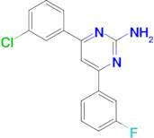 4-(3-chlorophenyl)-6-(3-fluorophenyl)pyrimidin-2-amine