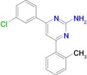 4-(3-chlorophenyl)-6-(2-methylphenyl)pyrimidin-2-amine