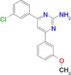 4-(3-chlorophenyl)-6-(3-methoxyphenyl)pyrimidin-2-amine