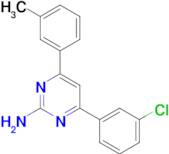 4-(3-chlorophenyl)-6-(3-methylphenyl)pyrimidin-2-amine