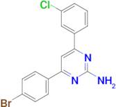 4-(4-bromophenyl)-6-(3-chlorophenyl)pyrimidin-2-amine