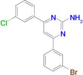 4-(3-bromophenyl)-6-(3-chlorophenyl)pyrimidin-2-amine