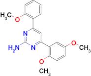 4-(2,5-dimethoxyphenyl)-6-(2-methoxyphenyl)pyrimidin-2-amine