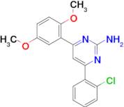 4-(2-chlorophenyl)-6-(2,5-dimethoxyphenyl)pyrimidin-2-amine