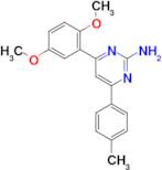 4-(2,5-dimethoxyphenyl)-6-(4-methylphenyl)pyrimidin-2-amine