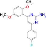 4-(2,5-dimethoxyphenyl)-6-(4-fluorophenyl)pyrimidin-2-amine