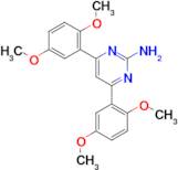 4,6-bis(2,5-dimethoxyphenyl)pyrimidin-2-amine