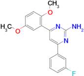 4-(2,5-dimethoxyphenyl)-6-(3-fluorophenyl)pyrimidin-2-amine