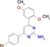 4-(4-bromophenyl)-6-(2,5-dimethoxyphenyl)pyrimidin-2-amine