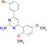 4-(3-bromophenyl)-6-(2,5-dimethoxyphenyl)pyrimidin-2-amine