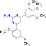 4-(2,5-dimethoxyphenyl)-6-(3,4,5-trimethoxyphenyl)pyrimidin-2-amine