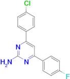 4-(4-chlorophenyl)-6-(4-fluorophenyl)pyrimidin-2-amine