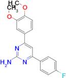 4-(3,4-dimethoxyphenyl)-6-(4-fluorophenyl)pyrimidin-2-amine