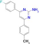 4-(4-fluorophenyl)-6-(4-methylphenyl)pyrimidin-2-amine