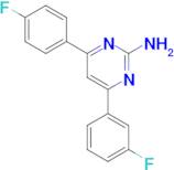 4-(3-fluorophenyl)-6-(4-fluorophenyl)pyrimidin-2-amine