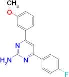 4-(4-fluorophenyl)-6-(3-methoxyphenyl)pyrimidin-2-amine