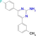 4-(4-fluorophenyl)-6-(3-methylphenyl)pyrimidin-2-amine