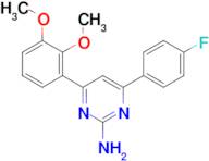 4-(2,3-dimethoxyphenyl)-6-(4-fluorophenyl)pyrimidin-2-amine