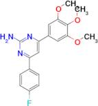 4-(4-fluorophenyl)-6-(3,4,5-trimethoxyphenyl)pyrimidin-2-amine