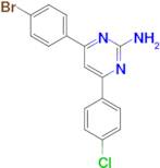 4-(4-bromophenyl)-6-(4-chlorophenyl)pyrimidin-2-amine