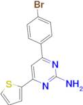 4-(4-bromophenyl)-6-(thiophen-2-yl)pyrimidin-2-amine