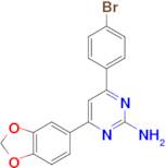 4-(2H-1,3-benzodioxol-5-yl)-6-(4-bromophenyl)pyrimidin-2-amine