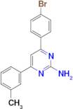 4-(4-bromophenyl)-6-(3-methylphenyl)pyrimidin-2-amine