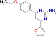 4-(4-ethoxyphenyl)-6-(furan-2-yl)pyrimidin-2-amine