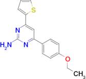 4-(4-ethoxyphenyl)-6-(thiophen-2-yl)pyrimidin-2-amine