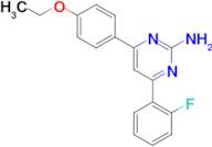 4-(4-ethoxyphenyl)-6-(2-fluorophenyl)pyrimidin-2-amine