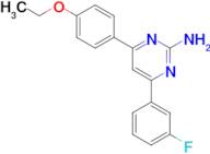 4-(4-ethoxyphenyl)-6-(3-fluorophenyl)pyrimidin-2-amine