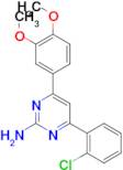 4-(2-chlorophenyl)-6-(3,4-dimethoxyphenyl)pyrimidin-2-amine